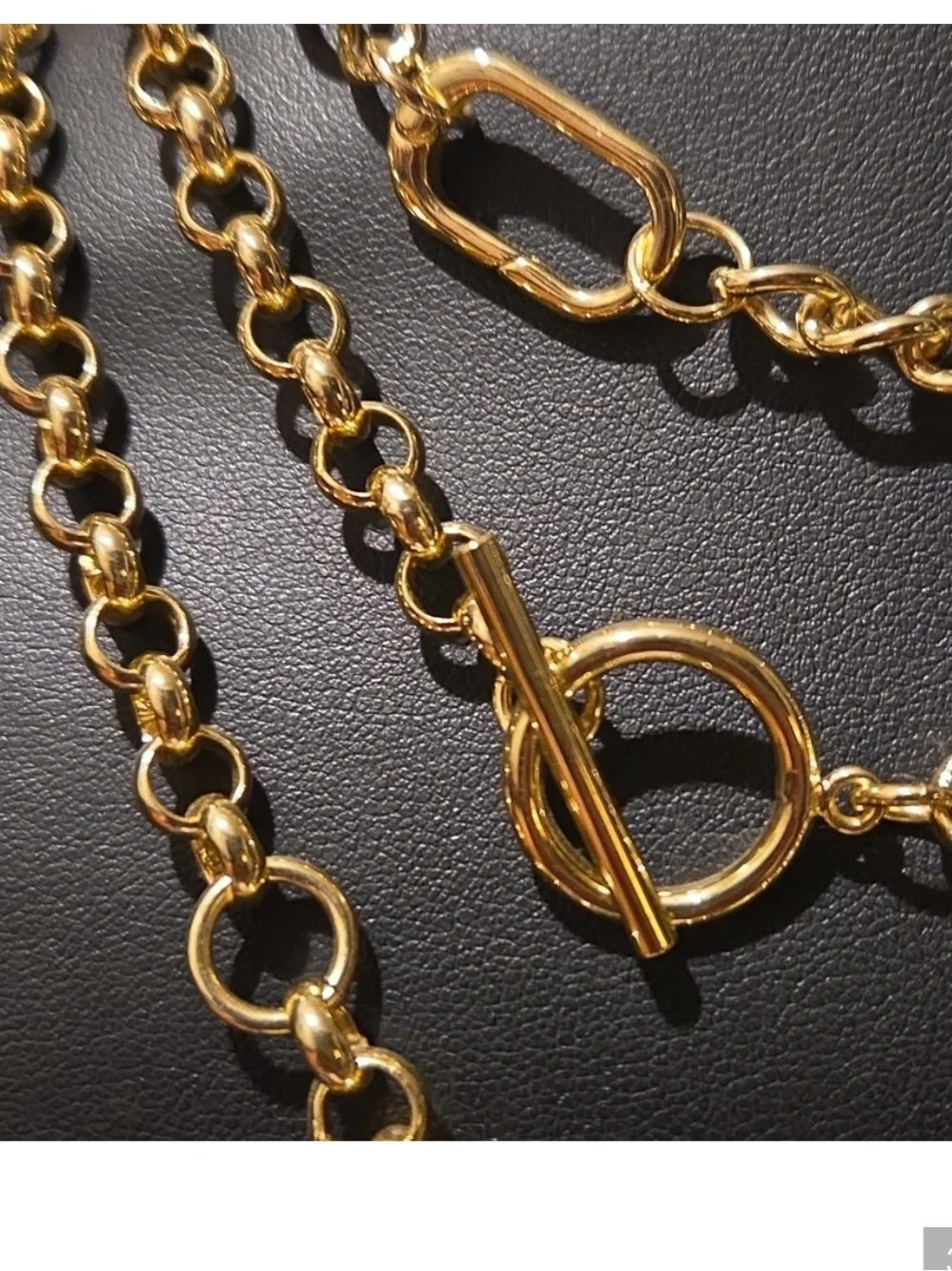 UNCOMMON JAMES • Triple Layered Toggle Necklace • Gold
